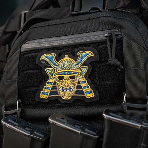 M-Tac нашивка Маска самурая (вышивка) Black - 51443002