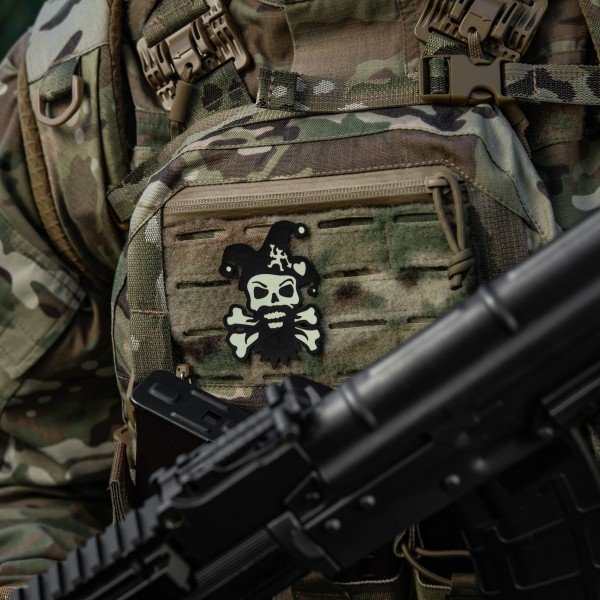 M-Tac нашивка Посміхнись Black/GID - 51459002 M-Tac нашивка Посміхнись Black/GID - 51459002