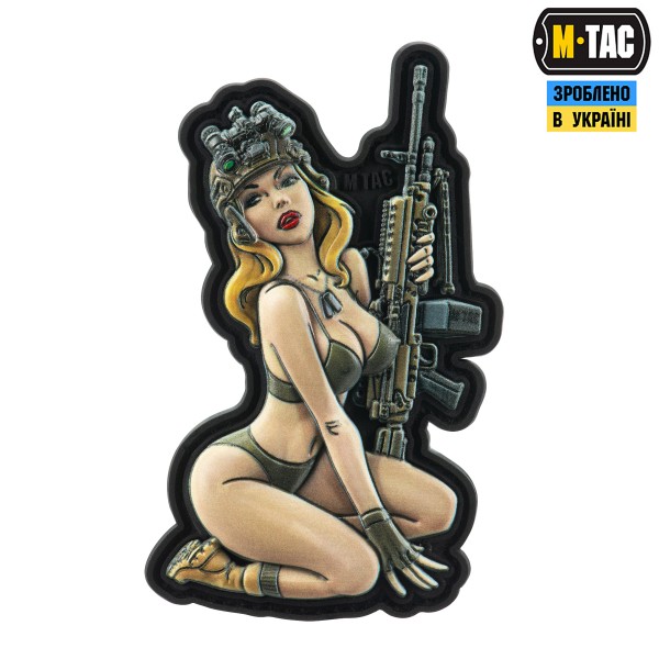 M-Tac нашивка Tactical girl №5 PVC Olive - 51461001