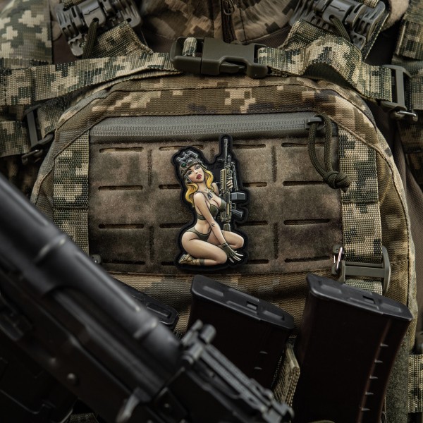 M-Tac нашивка Tactical girl №5 PVC Olive - 51461001 M-Tac нашивка Tactical girl №5 PVC Olive - 51461001