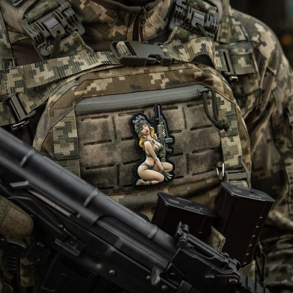 M-Tac нашивка Tactical girl №5 PVC Olive - 51461001 M-Tac нашивка Tactical girl №5 PVC Olive - 51461001