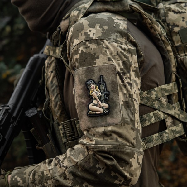 M-Tac нашивка Tactical girl №5 PVC Olive - 51461001 M-Tac нашивка Tactical girl №5 PVC Olive - 51461001