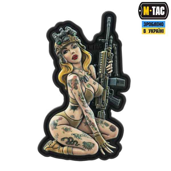M-Tac нашивка Tactical girl №5 PVC Hooligan - 51461004