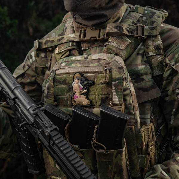 M-Tac нашивка Tactical girl №6 PVC White/Pink/Coyote V1 - 51465003