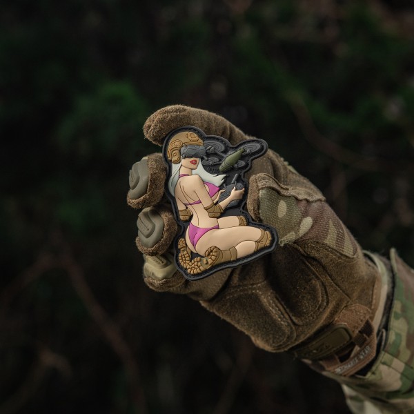 M-Tac нашивка Tactical girl №6 PVC White/Pink/Coyote V1 - 51465003