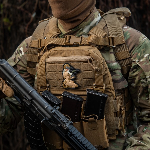 M-Tac нашивка Tactical girl №6 PVC White/Coyote V1 - 51465005