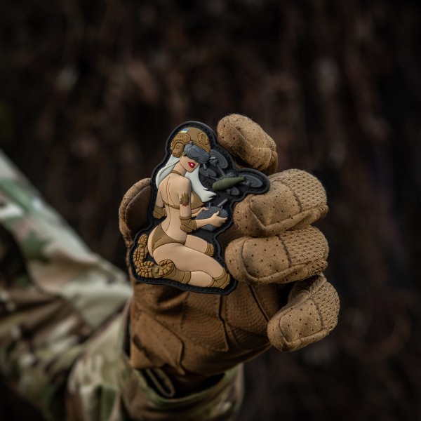 M-Tac нашивка Tactical girl №6 PVC White/Coyote V1 - 51465005