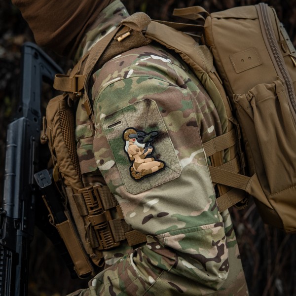 M-Tac нашивка Tactical girl №6 PVC White/Coyote V1 - 51465005