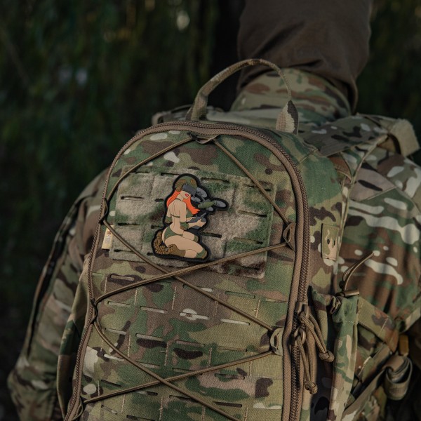 M-Tac нашивка Tactical girl №6 PVC redhead/Light Olive V1 - 51465007