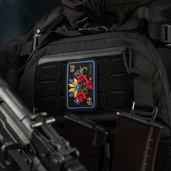 M-Tac нашивка Орнамент Мак (вышивка) Black/Yellow/Blue - 51467215
