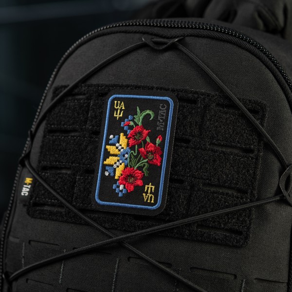 M-Tac нашивка Орнамент Мак (вышивка) Black/Yellow/Blue - 51467215