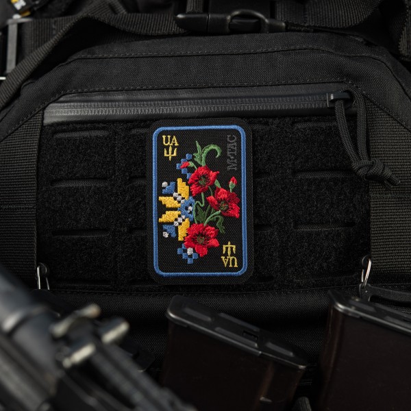 M-Tac нашивка Орнамент Мак (вышивка) Black/Yellow/Blue - 51467215