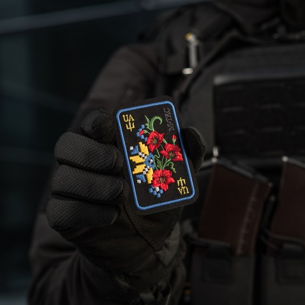 M-Tac нашивка Орнамент Мак (вышивка) Black/Yellow/Blue - 51467215