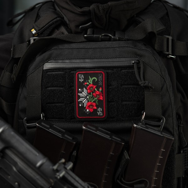 M-Tac нашивка Орнамент Мак (вышивка) Black/Red - 51467234 M-Tac нашивка Орнамент Мак (вышивка) Black/Red - 51467234