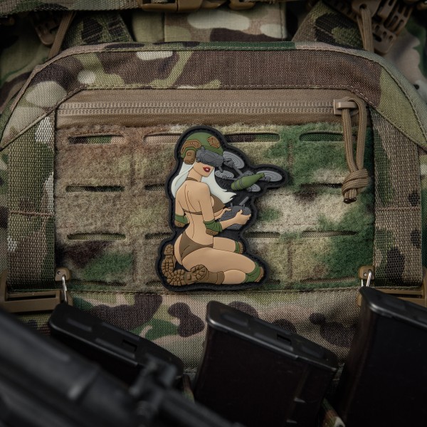 M-Tac нашивка Tactical girl №6 PVC White/Coyote/Olive V2 - 51468003