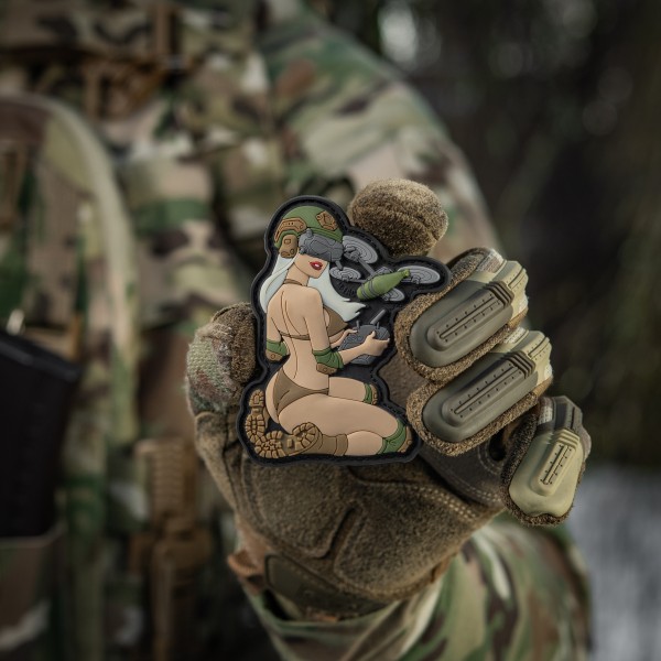 M-Tac нашивка Tactical girl №6 PVC White/Coyote/Olive V2 - 51468003