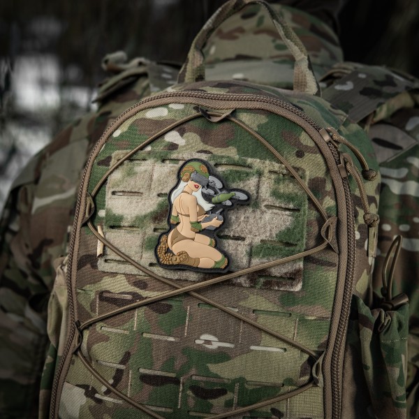 M-Tac нашивка Tactical girl №6 PVC White/Coyote/Olive V2 - 51468003