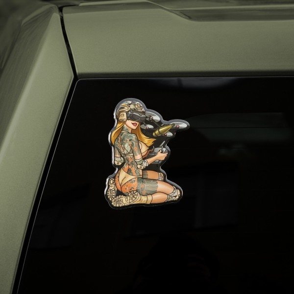 M-Tac наклейка обємна Tactical girl №6 Якудза - 51470001 M-Tac наклейка обємна Tactical girl №6 Якудза - 51470001