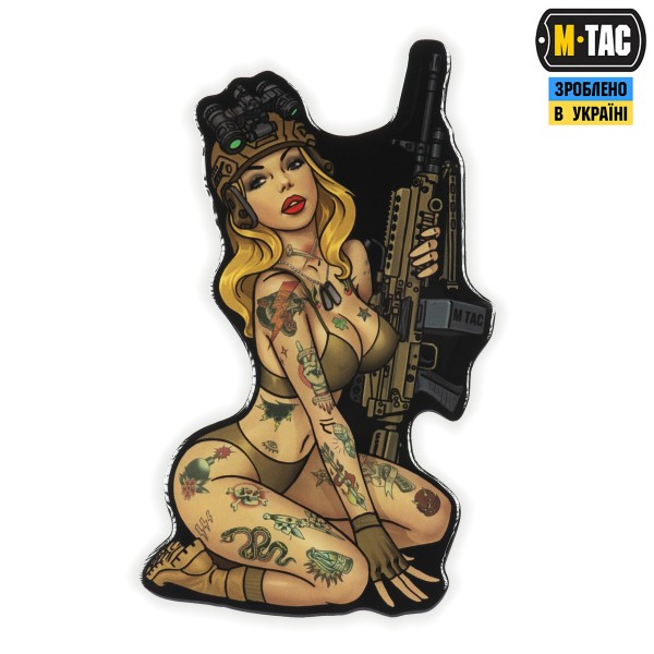 M-Tac наклейка обємна Tactical girl №5 Hooligan - 51479001