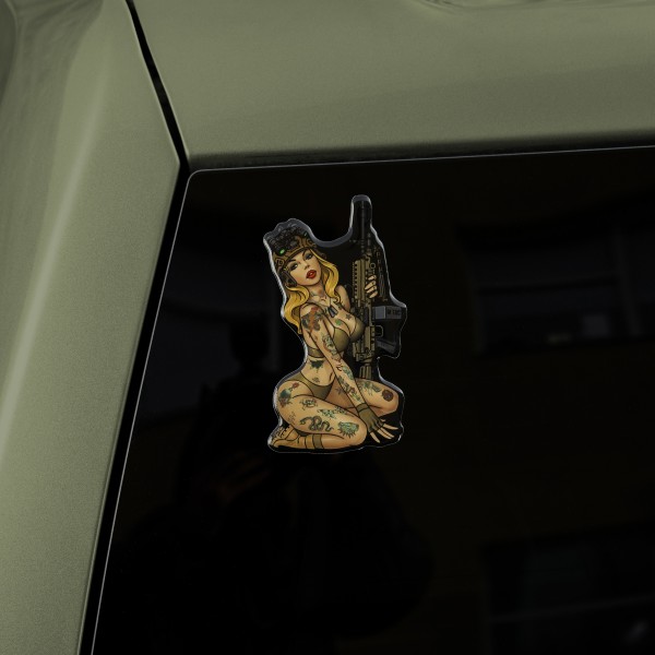 M-Tac наклейка обємна Tactical girl №5 Hooligan - 51479001 M-Tac наклейка обємна Tactical girl №5 Hooligan - 51479001