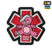 M-Tac нашивка Paramedic Медвідь (вишивка) Pink/Black