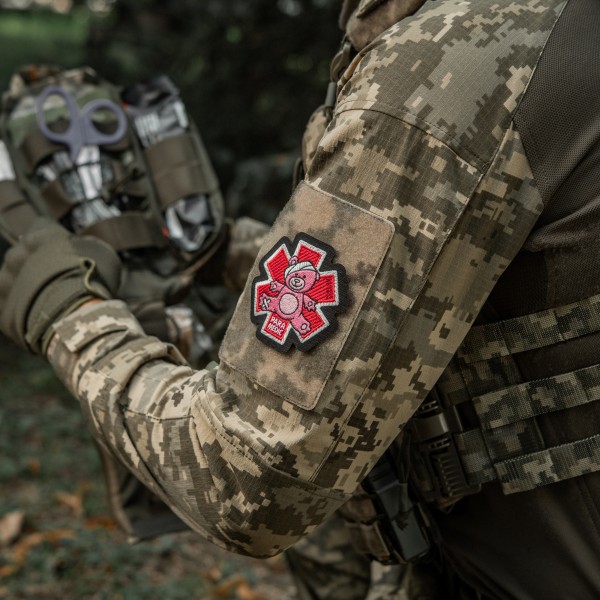 M-Tac нашивка Paramedic Ведмідь (вышивка) Pink/Black - 51480002