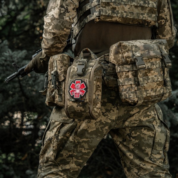 M-Tac нашивка Paramedic Ведмідь (вышивка) Pink/Black - 51480002