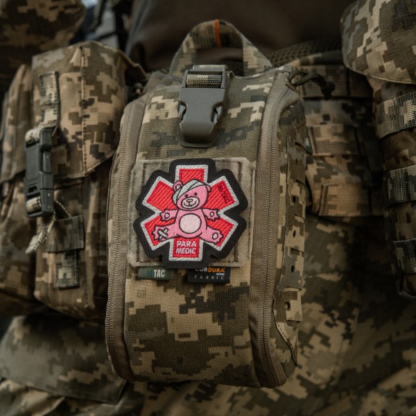 M-Tac нашивка Paramedic Ведмідь (вышивка) Pink/Black - 51480002