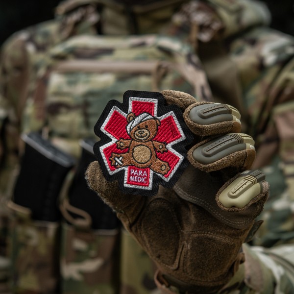 M-Tac нашивка Paramedic Ведмідь (вышивка) Bronze/Black - 51480014
