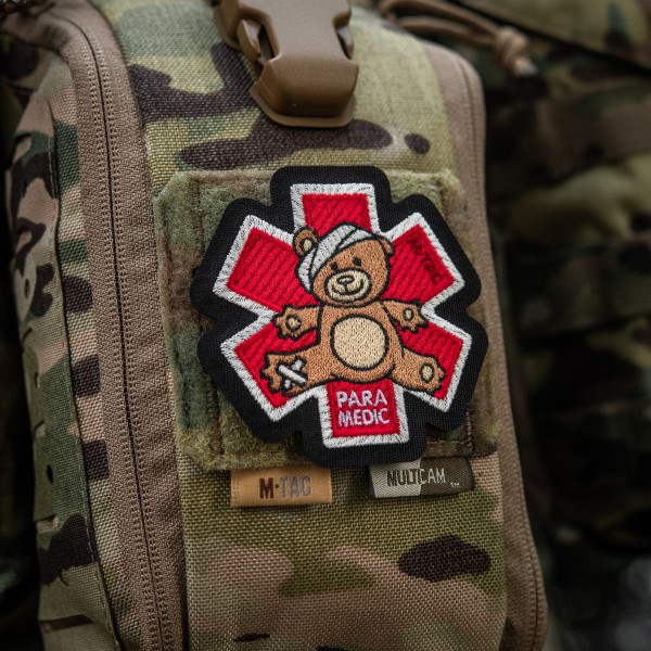 M-Tac нашивка Paramedic Ведмідь (вышивка) Bronze/Black - 51480014