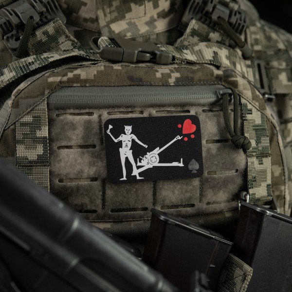 M-Tac нашивка прапор Чорна Борода Д-30 Black - 51483002