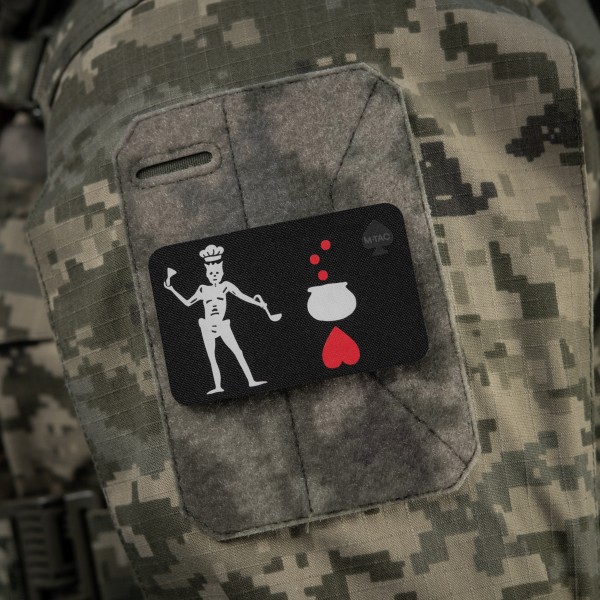 M-Tac нашивка прапор Чорна Борода Кухар Black - 51483004 M-Tac нашивка прапор Чорна Борода Кухар Black - 51483004