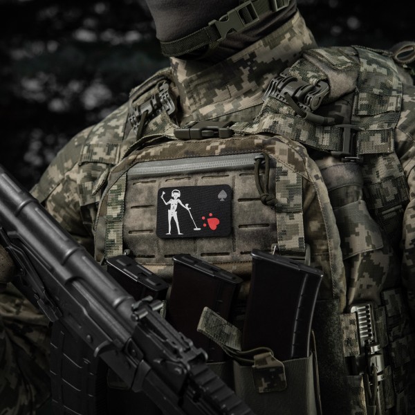 M-Tac нашивка прапор Чорна Борода Сапер Black - 51483006