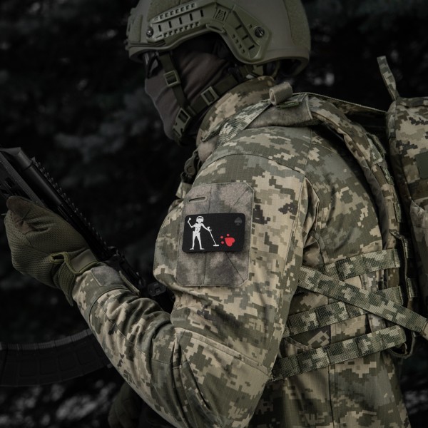 M-Tac нашивка прапор Чорна Борода Сапер Black - 51483006