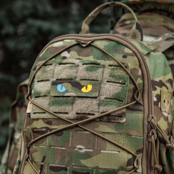 M-Tac нашивка Cat Eyes Laser Cut Multicam/Yellow/Blue/GID - 51494998