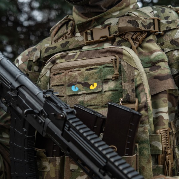 M-Tac нашивка Cat Eyes Laser Cut Multicam/Yellow/Blue/GID - 51494998