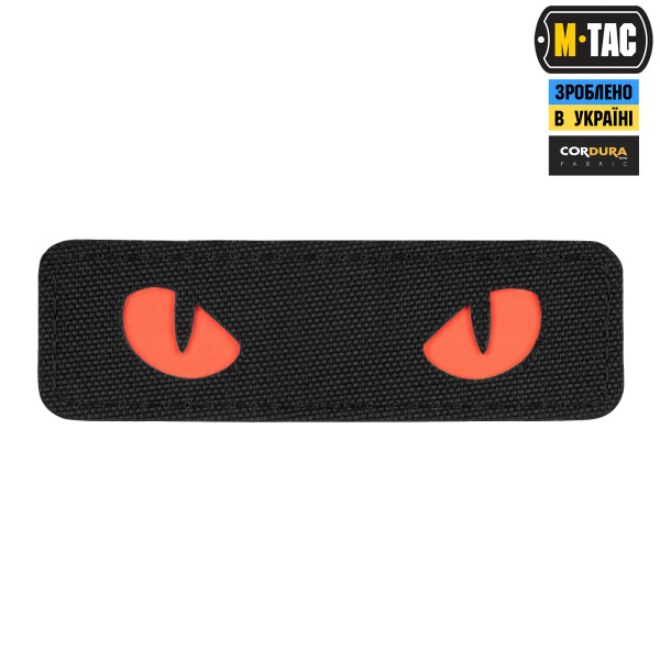 M-Tac нашивка Cat Eyes Laser Cut Black/Red/GID - 51495992