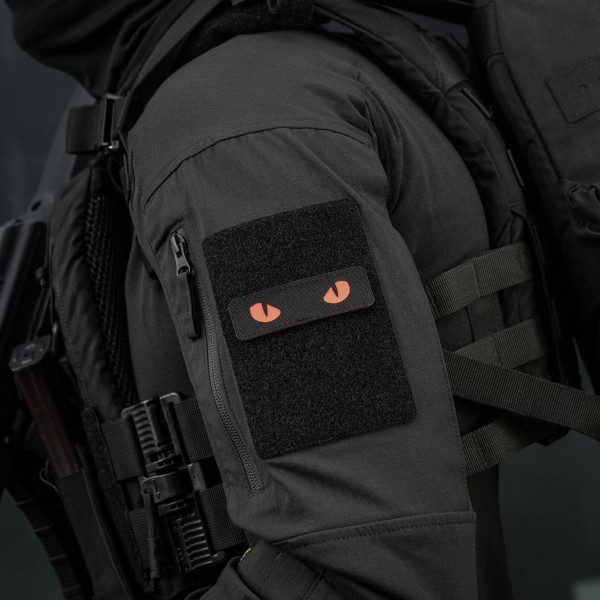 M-Tac нашивка Cat Eyes Laser Cut Black/Red/GID - 51495992