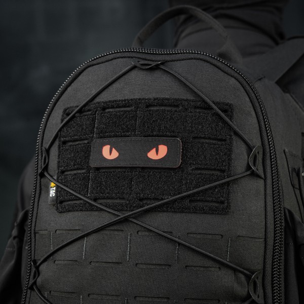 M-Tac нашивка Cat Eyes Laser Cut Black/Red/GID - 51495992