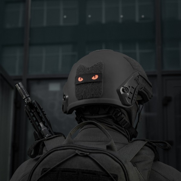 M-Tac нашивка Cat Eyes Laser Cut Black/Red/GID - 51495992