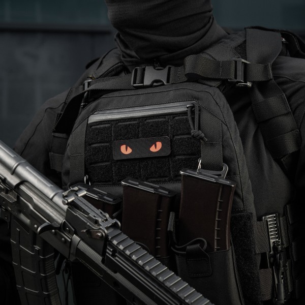 M-Tac нашивка Cat Eyes Laser Cut Black/Red/GID - 51495992