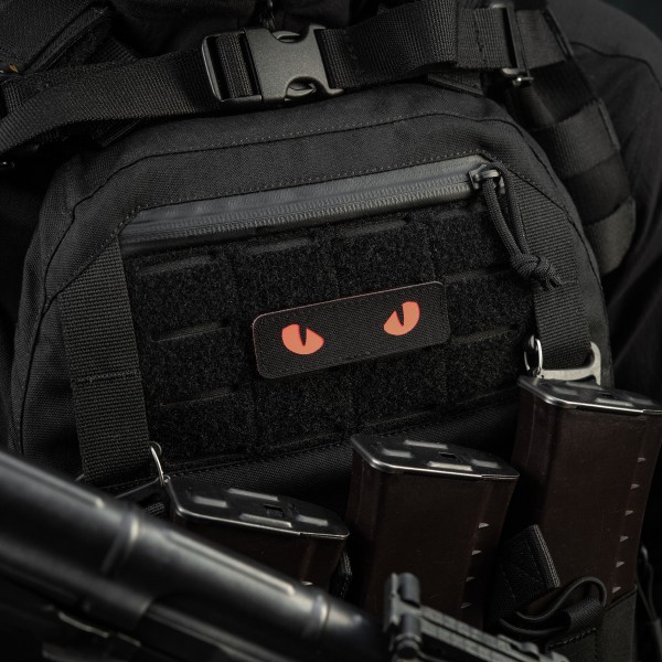 M-Tac нашивка Cat Eyes Laser Cut Black/Red/GID - 51495992