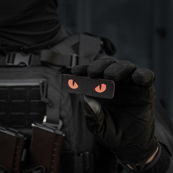 M-Tac нашивка Cat Eyes Laser Cut Black/Red/GID - 51495992