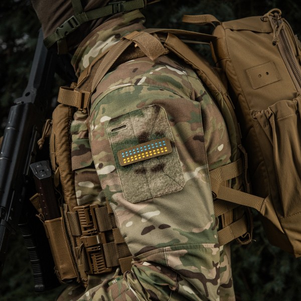 M-Tac нашивка прапор України 25х80 Laser Cut Coyote/Yellow/Blue/GID - 51496905