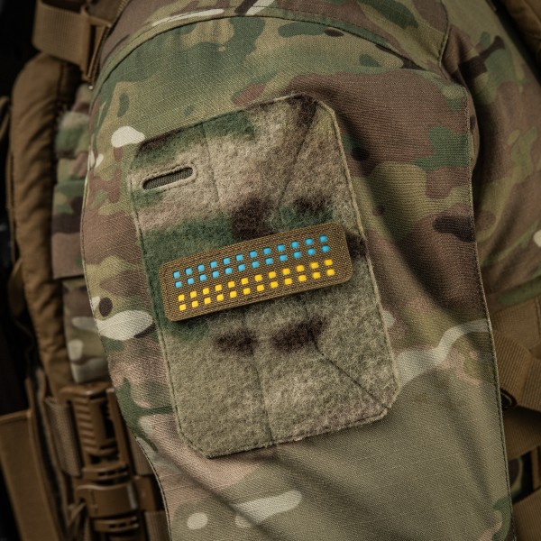 M-Tac нашивка прапор України 25х80 Laser Cut Coyote/Yellow/Blue/GID - 51496905