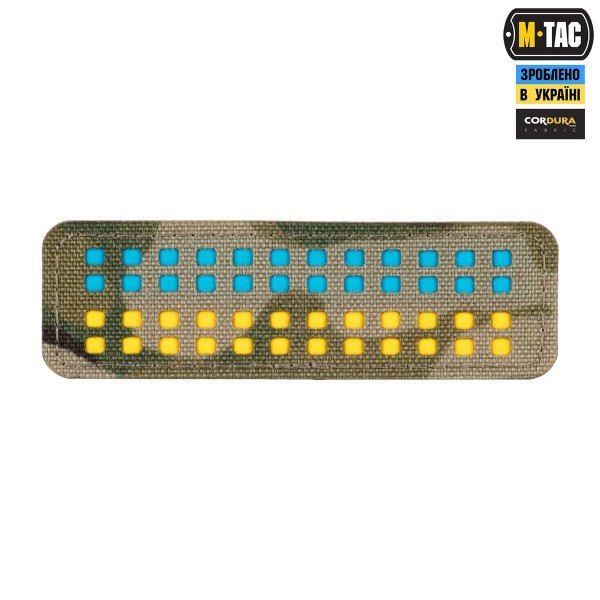 M-Tac нашивка флаг Украины 25х80 Laser Cut Multicam/Yellow/Blue/GID - 51496908