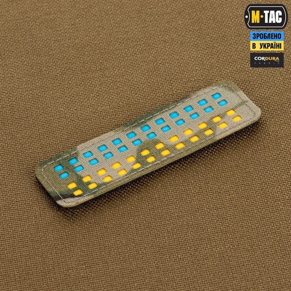 M-Tac нашивка флаг Украины 25х80 Laser Cut Multicam/Yellow/Blue/GID - 51496908