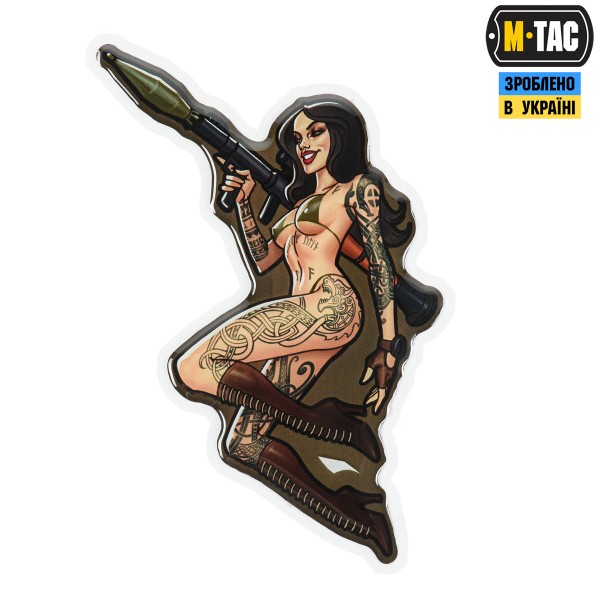M-Tac наклейка обємна Tactical girl №9 РПГ Скандинавик - 51500003