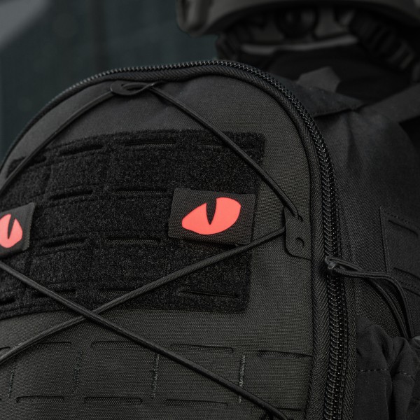 M-Tac нашивка Tiger Eyes Laser Cut (пара) Black/Red/GID - 51500992
