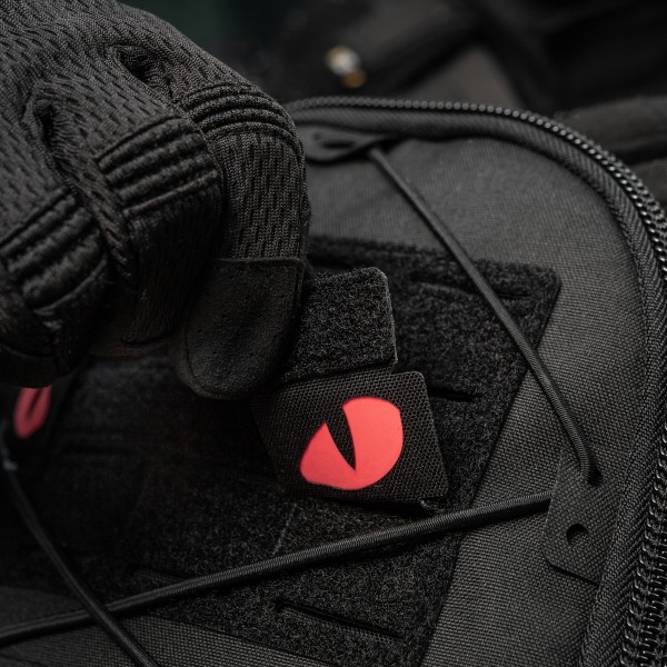 M-Tac нашивка Tiger Eyes Laser Cut (пара) Black/Red/GID - 51500992